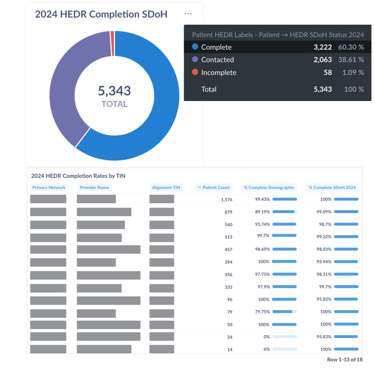 Mabel SDoH dashboard